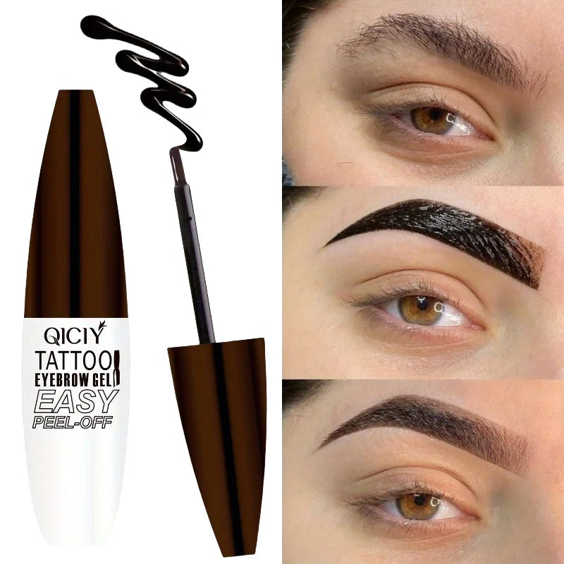 3D Peel-off Eyebrow Gel Tint Waterproof Lasting Non Smudge Eyeliner Pen Natural Liquid Brow Tattoo Dying Cream Makeup Zpaxo