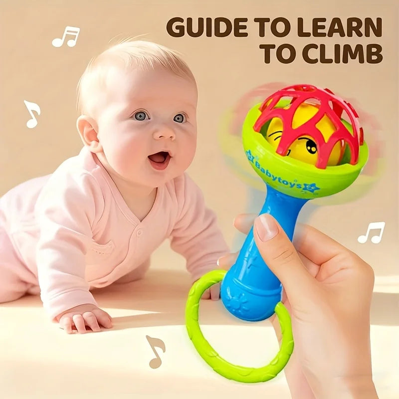 Baby Rattles Toys 0 12 Months Newborn Sensory Grasp Hand Bell