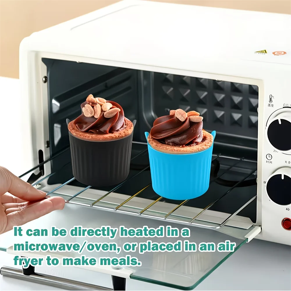 Air Fryer Baking Cup Silicone Tray Muffin Cake Mold Egg Tart Zpaxo