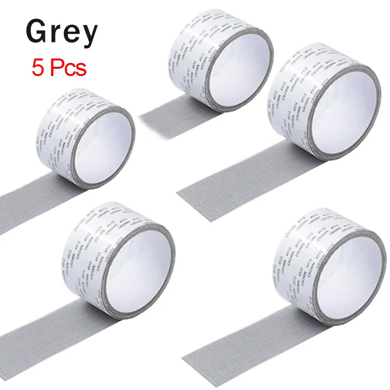 1ps Easy-to-Apply Waterproof Window Screen Repair Tape – Keep Mosquitoes Out with Our Anti-Insect, Self-Adhesive Mesh Patch Zpaxo 5PCS-GRAY