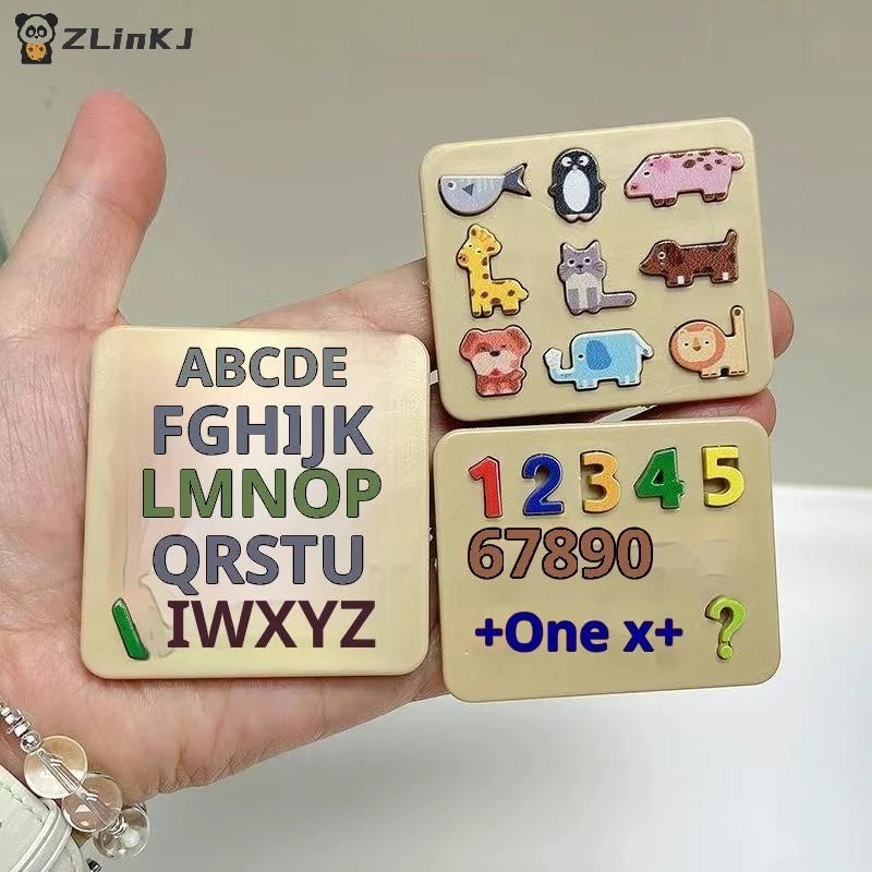 ▶1 Set Miniature Simulation Model Dollhouse Letter Numbers Block Puzzle Sorting Math Bricks Small Ornament Toys For Children Zpaxo