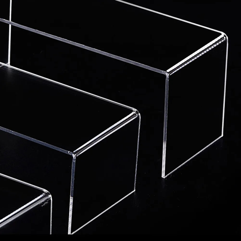 Clear Acrylic Display Risers Shoes Cosmetics Jewelry Organizers