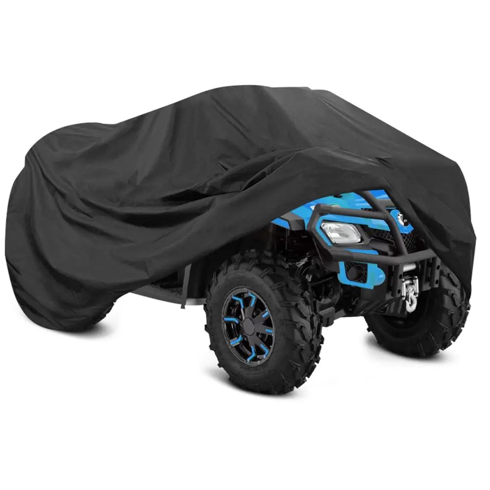 Heavy Duty ATV Cover Waterproof Windproof 4 Wheeler Quad Bike Storage Cover Tear-Resistant Fabric All Weather Protection Zpaxo