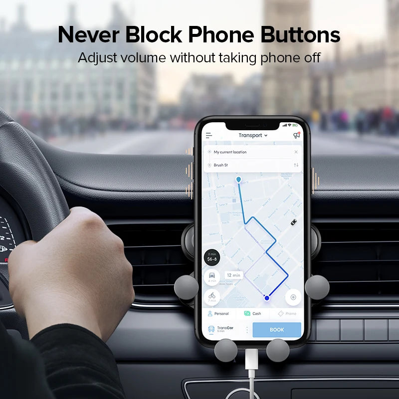 Gravity Car Mobile Phone Holder Air Vent Clip Mount Smart Stand GPS