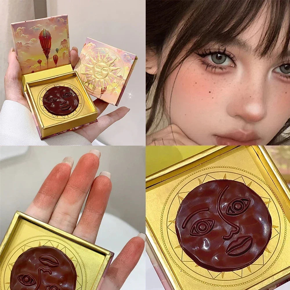 Expression Blush Cream Brown Cheek Face Rouge Relief Sunshine Blusher Zpaxo