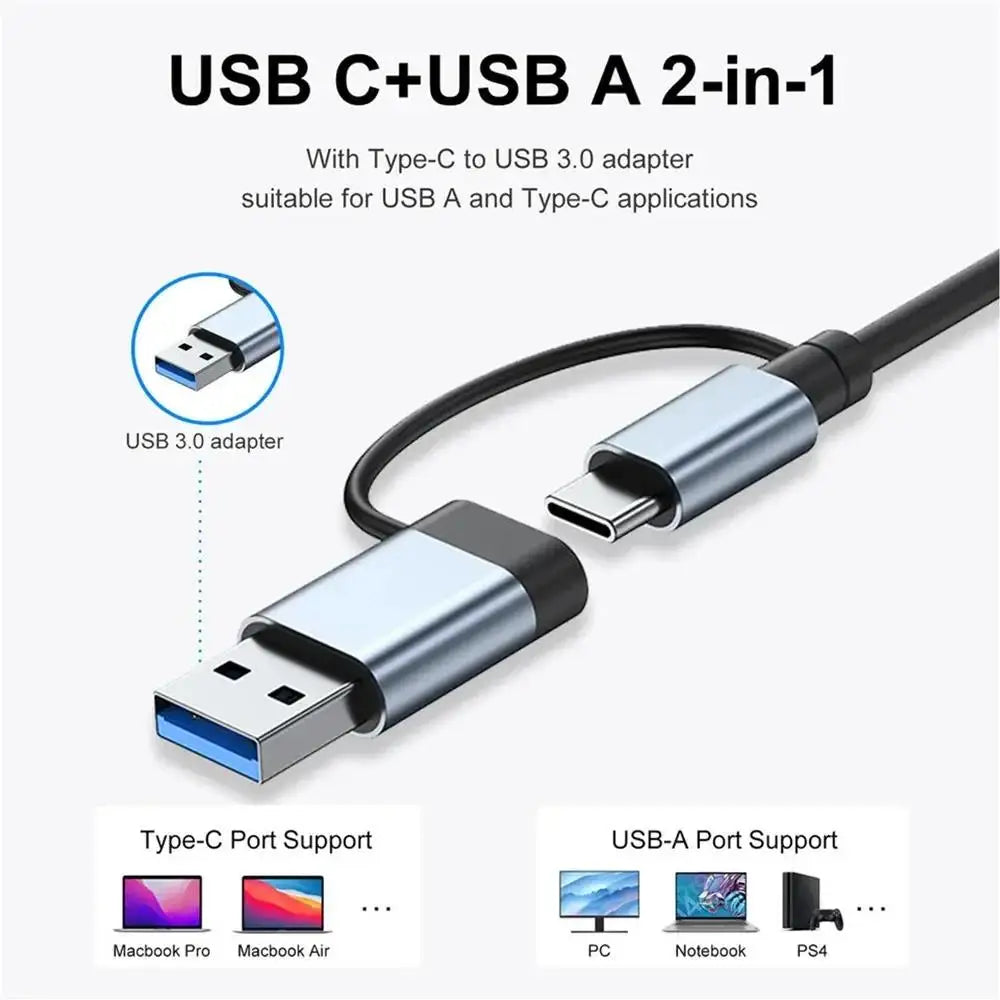 2 USB 3 0 Expander HUB C Docking Station Speed Transmission SD TF