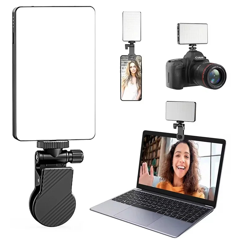 Portable LED Photography Selfie Light 3 Modes Adjustable Dimmable