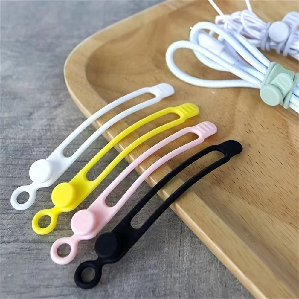 Silicone Cable Ties – Reusable Cord Organizer Straps Cable Organizer Ties Zpaxo