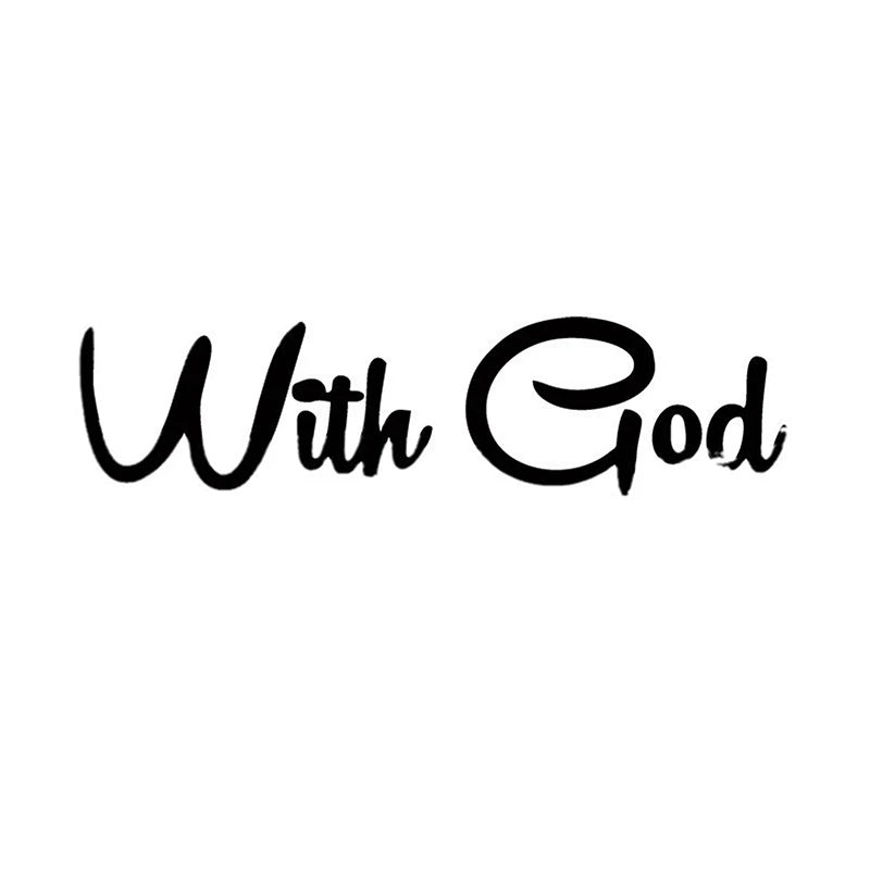 With God All Things Are Possible Waterproof Vinyl Car Decal