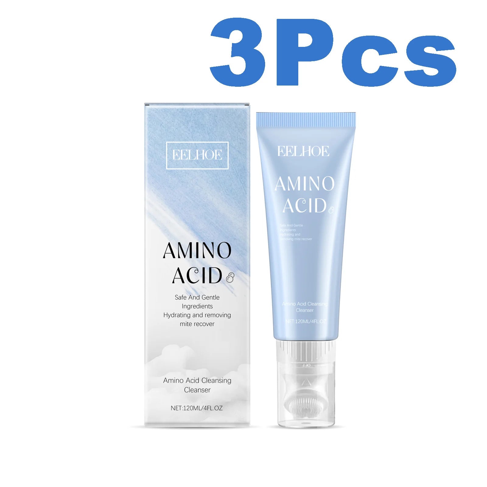 Eelhoe Amino Acid Face Cleanser – Oil Control & Acne Care Amino Acid Cleanser Zpaxo 3 x 120g Boxed