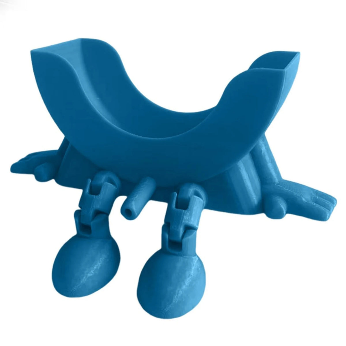 Smiling Sponge Holder 3D Printing Sponges Soap Drying Rack Scrub Zpaxo Blue