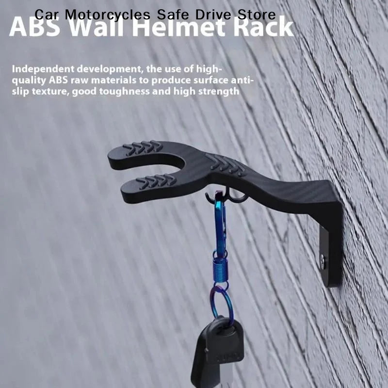 CM1Pcs Multipurpose Wall Mount Hooks Motorcycle Helmet Rack Home