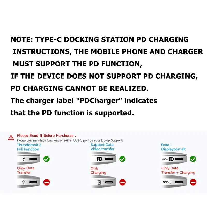 Type-c 30HZ HDTV Adapter USB C 4K HDMI 3 0 100W PD Charging Connect