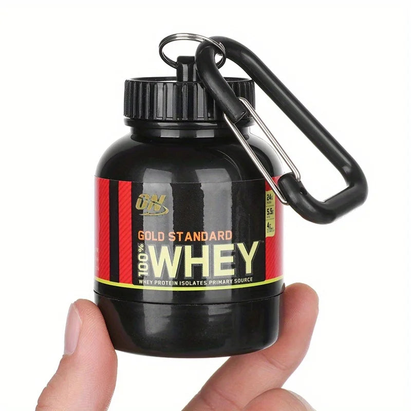Outdoor Sport Mini Portable Protein Container Powder Bottle Whey
