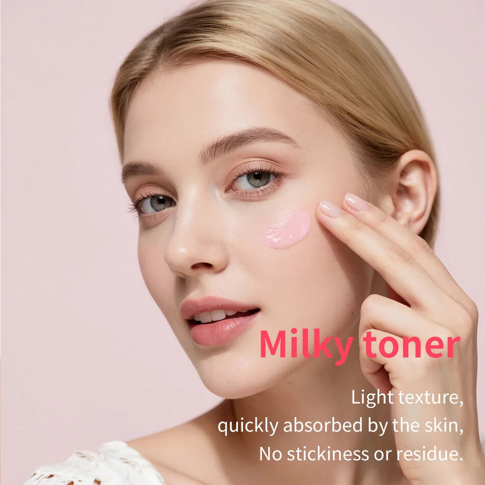 PDRN Pink Niacinamide Milky Toner for Hydrating, Moisturizing, Soothing, Ceramide, Peptide, Glass Glow Skin, Korean Skincare Zpaxo