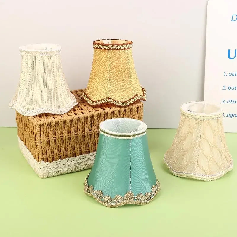 1Pcs Home Lighting Accessories Fabric Lampshade Simple Chandelier Lampshade Shell Cover DIY Decoration 80 * 130 * 120mm Zpaxo