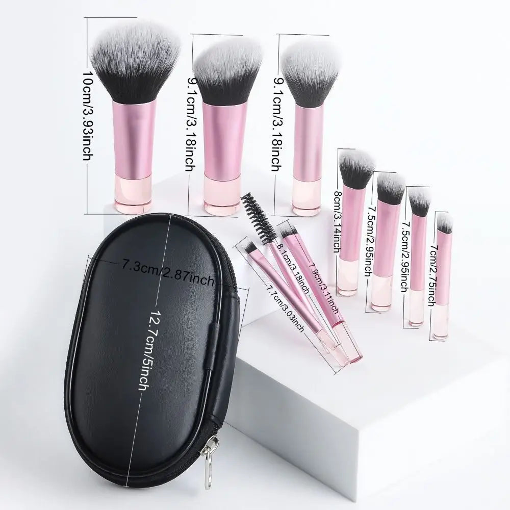 Artificial Fiber Makeup Brush Crystal Handle Tool Foundation Zpaxo