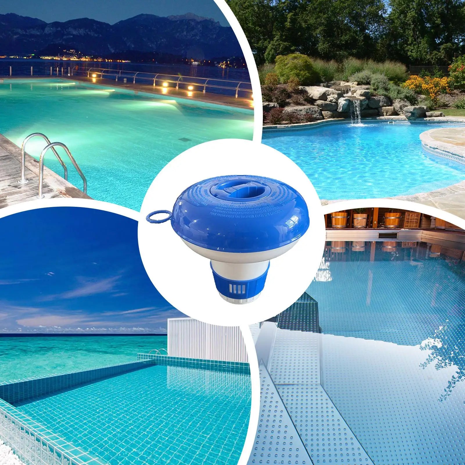 Pool Floater Chlorine Tablets Swimming Adjustable Release Cleaner