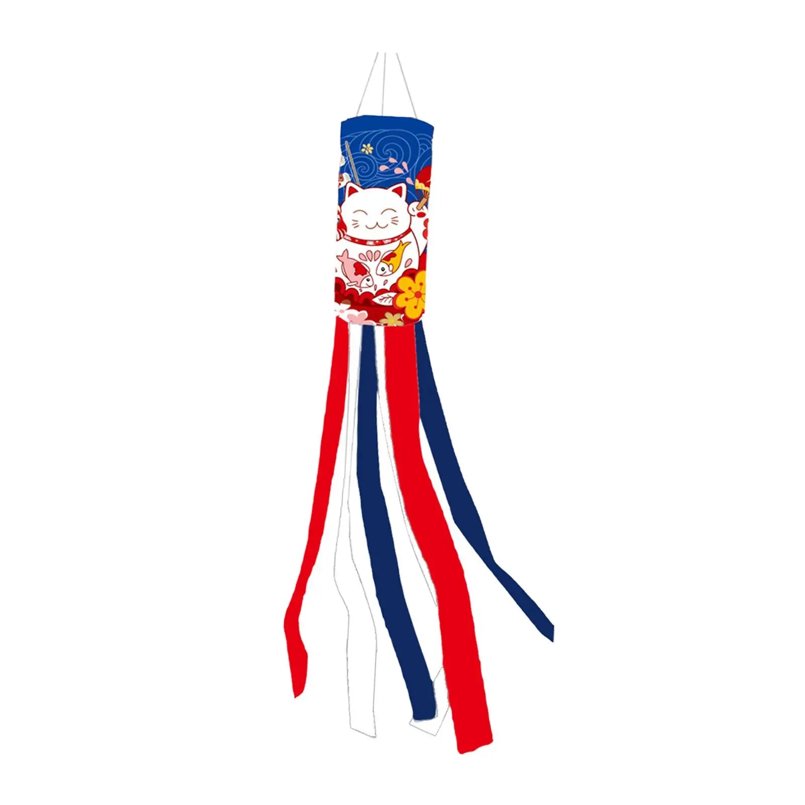 Carp Japanese Wind Pipe Flag Polyester Creative Hanging Decorations for Sushi Bar Restaurant Home Festival Outside Gifts Zpaxo D