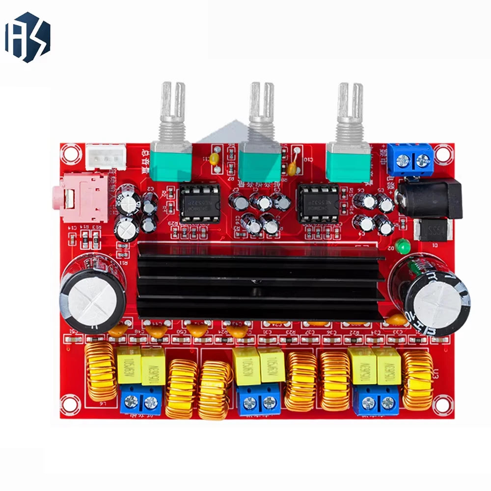 High-Power XH-M139 2.1 Channel Digital Amplifier – 2x50W TPA3116D2 Chip, 12V-24V Wide Voltage Input Zpaxo