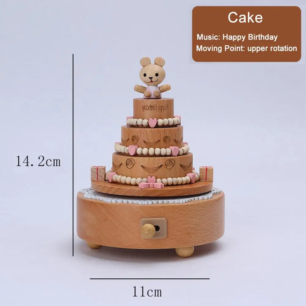 Wind Up Musical Box Wooden Music Box Wood Crafts Retro Birthday Gift Vintage Home Decoration Creative Valentine's Day Gift Zpaxo 04 China Mainland