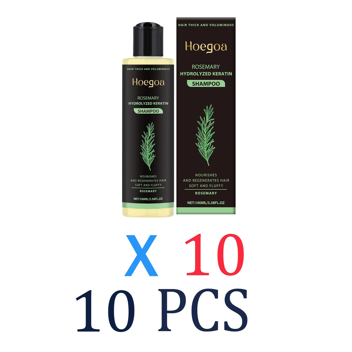 Rosemary Shampoo Thickening Moisturizing Repairing Hair Care Gentle Zpaxo 10 Pcs
