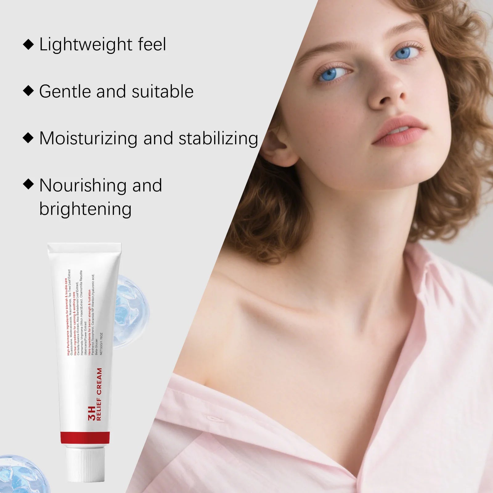 Centella Nicotinamide Face Cream – Moisturize, Brighten & Calm Face Moisturizer Cream Zpaxo