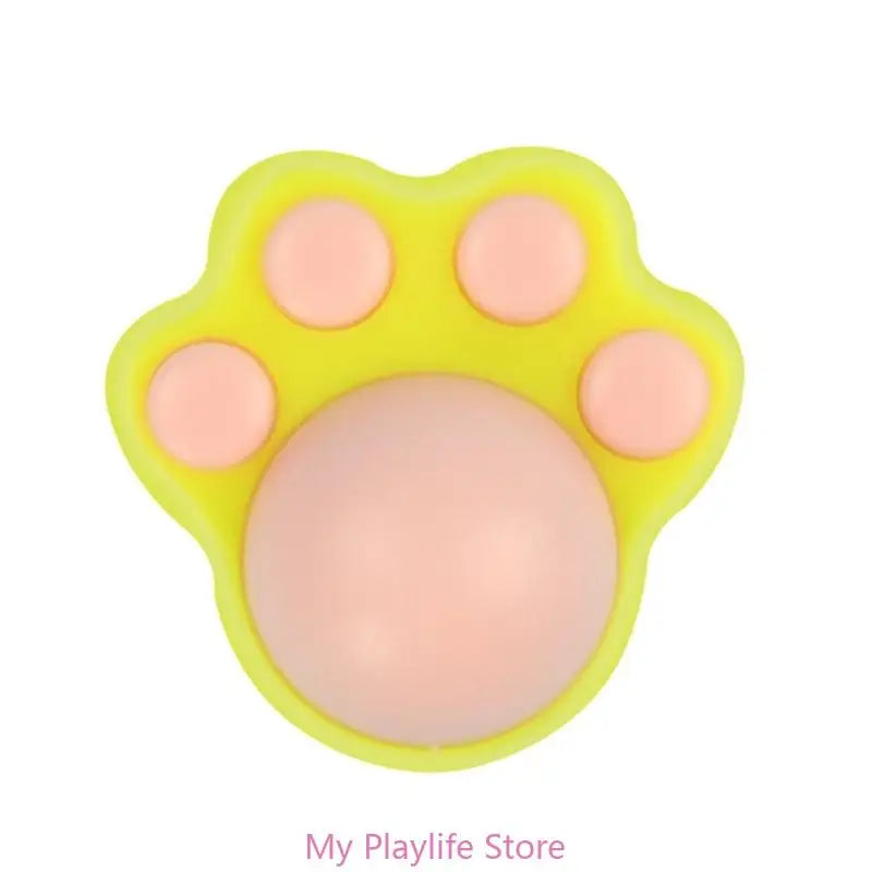 Cat Catnip Wall Ball Matatabi Catmint Toy Indoor Kitten Lick Dental Zpaxo Yellow
