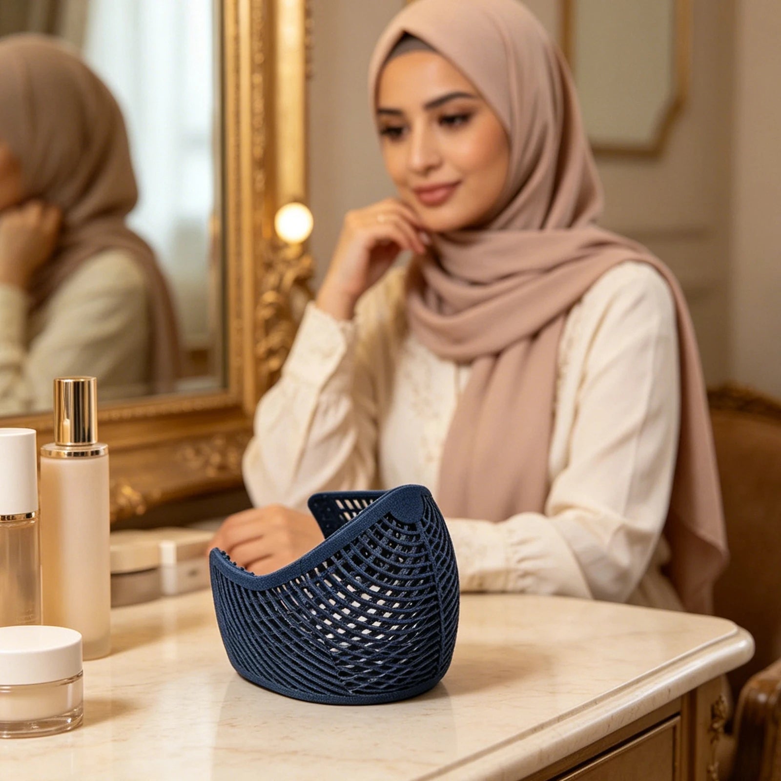 Women Silicone Headscarf Holder Non-slip Hijab Crown Headbands