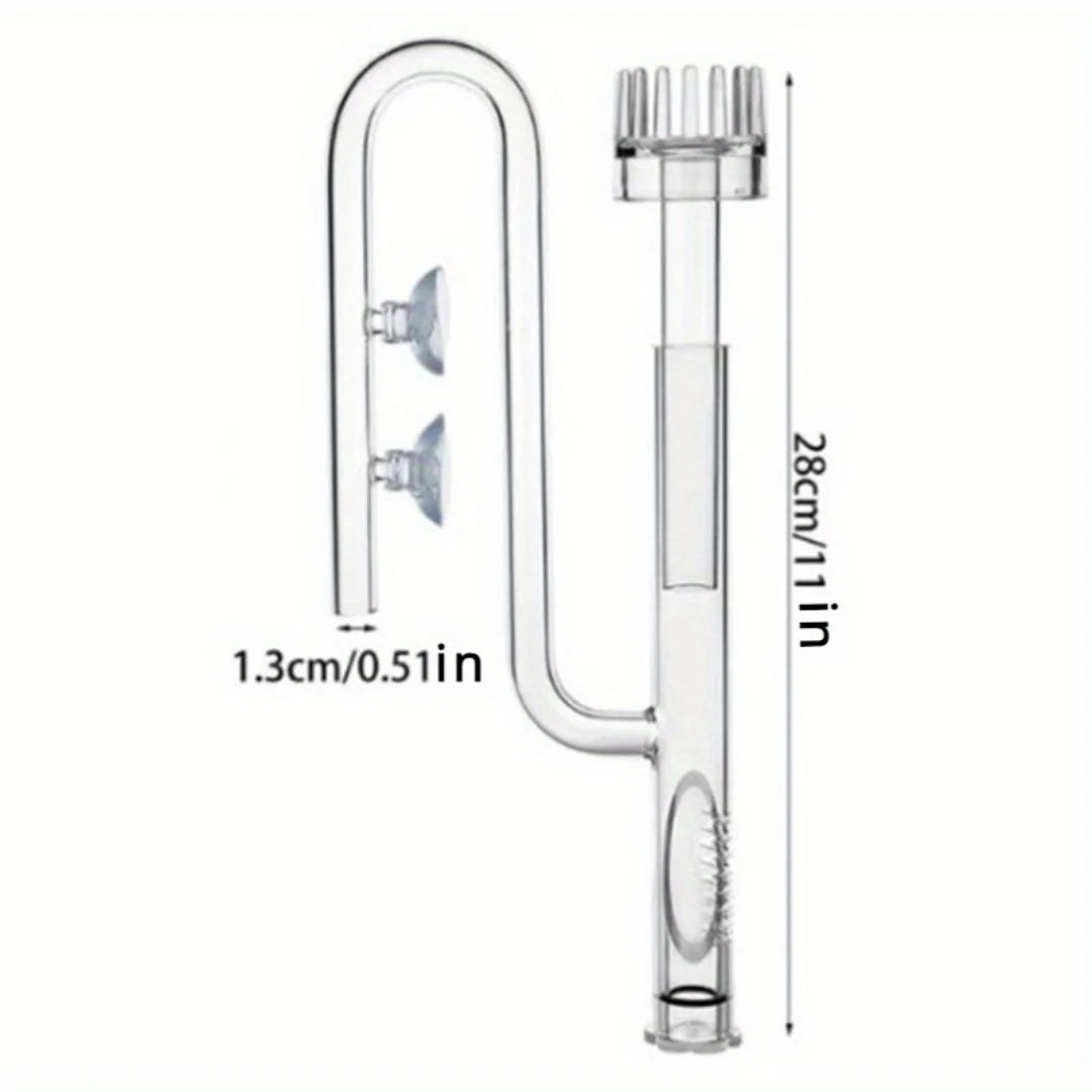 Aquarium Water Pump Inlet Tube Glass Pipe Inflow Surface Skimmer Fish