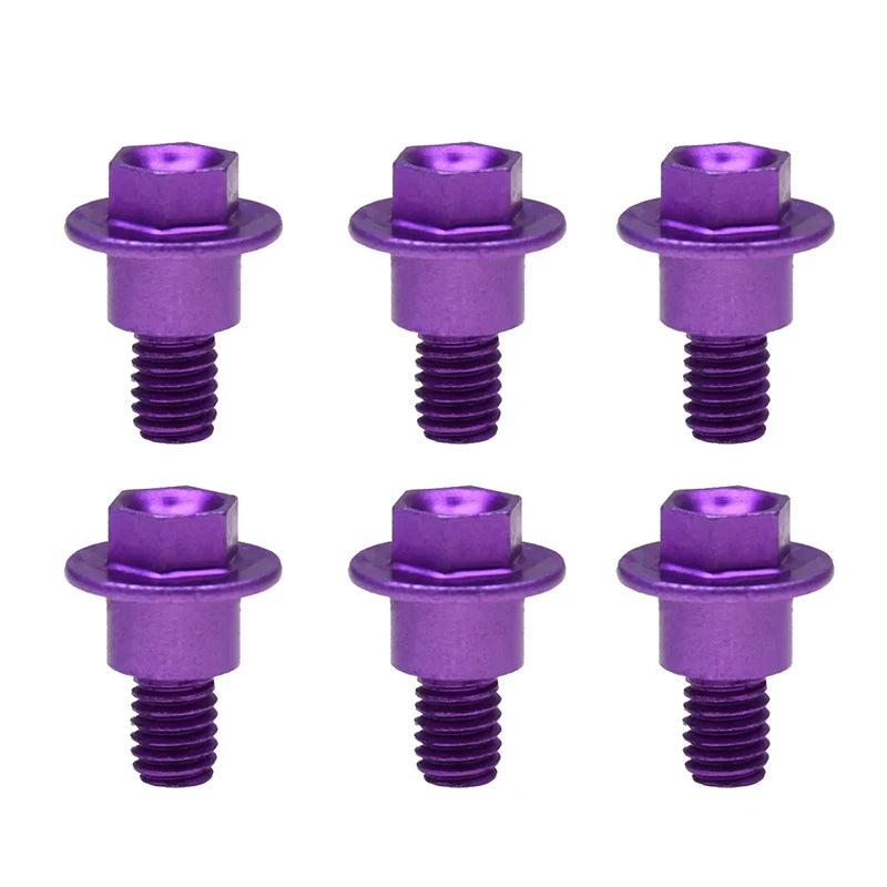 M6 12 Screw Bolts KT SX SXF Motorcycle Fork Guard Compatible YZ WR TC Zpaxo Purple