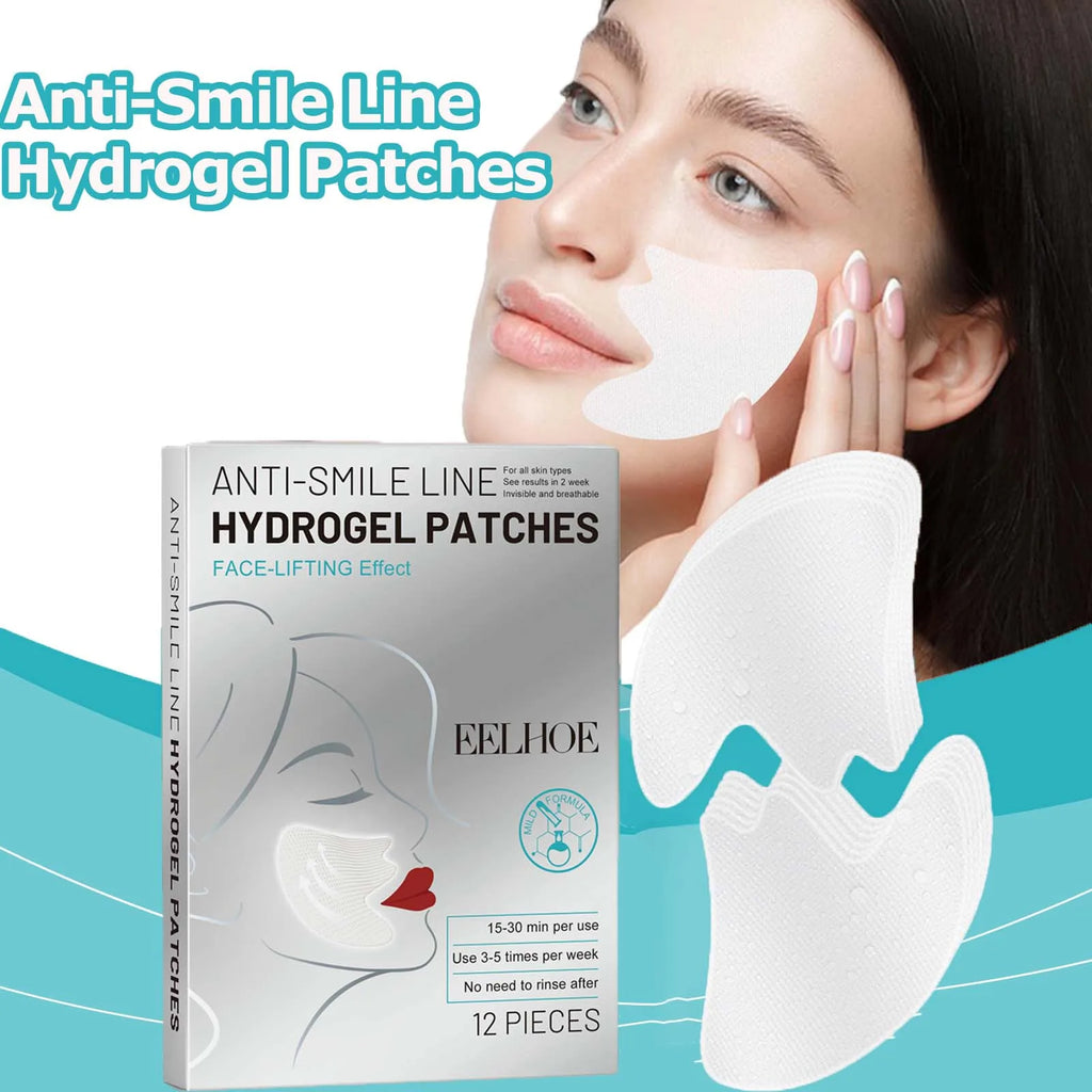 Eelhoe Smile Lines Patches – Nasolabial Fold Anti-Aging Mask Anti-Aging Face Patch Zpaxo