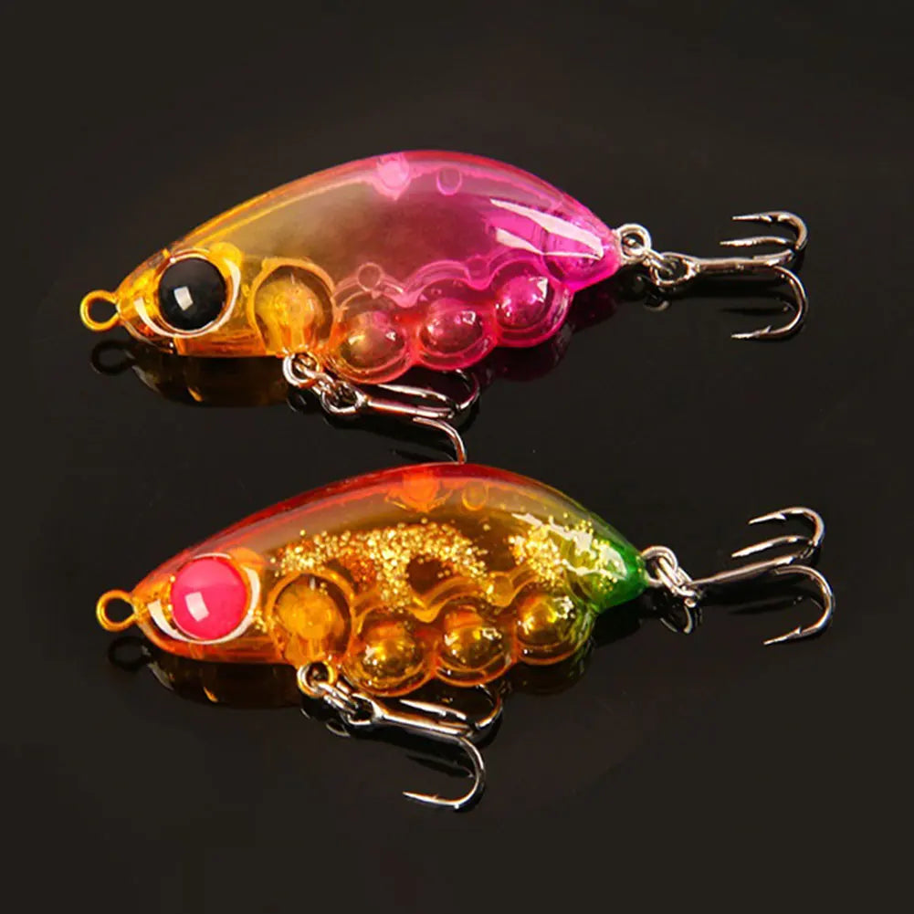 Mini Hard Bait Fixed Steel Ball Fishing Lure Trout Perch Bass