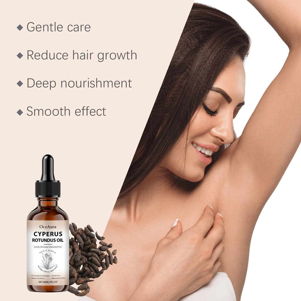 OceAura Hair Inhibitor Oil – Body Hair Removal Serum 60ml Hair Inhibitor Serum Zpaxo