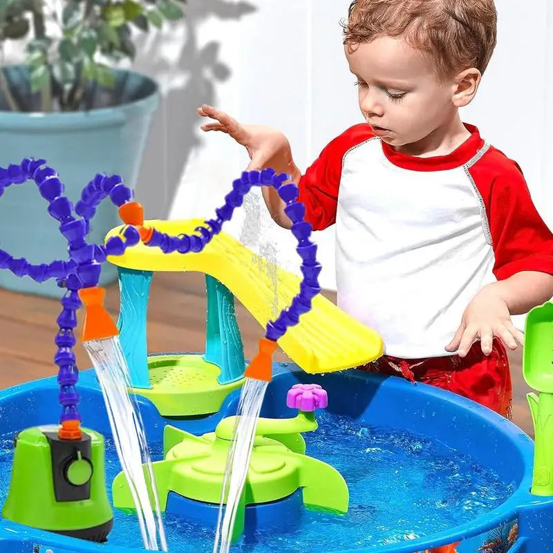 Water Table Pump Toys Water Play Table Toys Flexible Tube Outdoor Backyard Play Activities Accessories For Preschool Kids Ages 2 Zpaxo