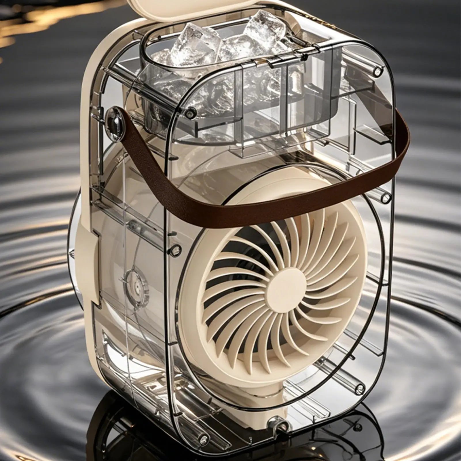 Mini Portable Air Cooler Evaporative Cooling Fan Personal 5 Speed
