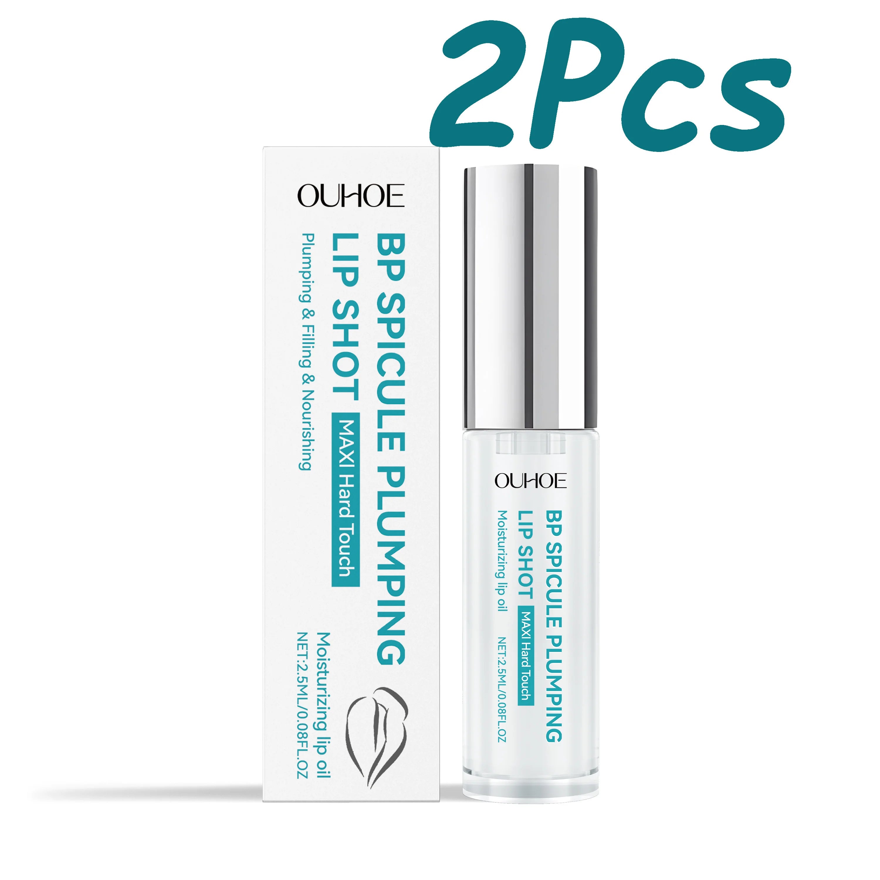 Ouhoe Moisturizing Lip Oil – Plumping & Hydrating Gloss Lip Care Oil Zpaxo 2 x 2.5ml Boxed