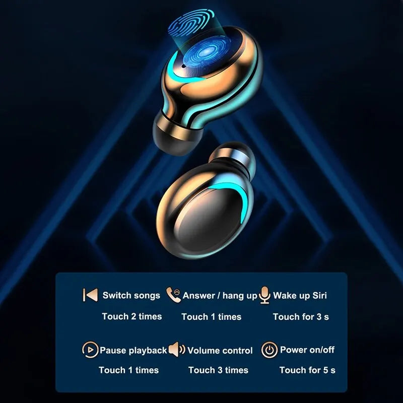 TWS Wireless Bluetooth 5.0 Earphones LED Display Sports Headset Waterproof Noise Reduction Bluetooth Headphone For iPhone Xiaomi Zpaxo