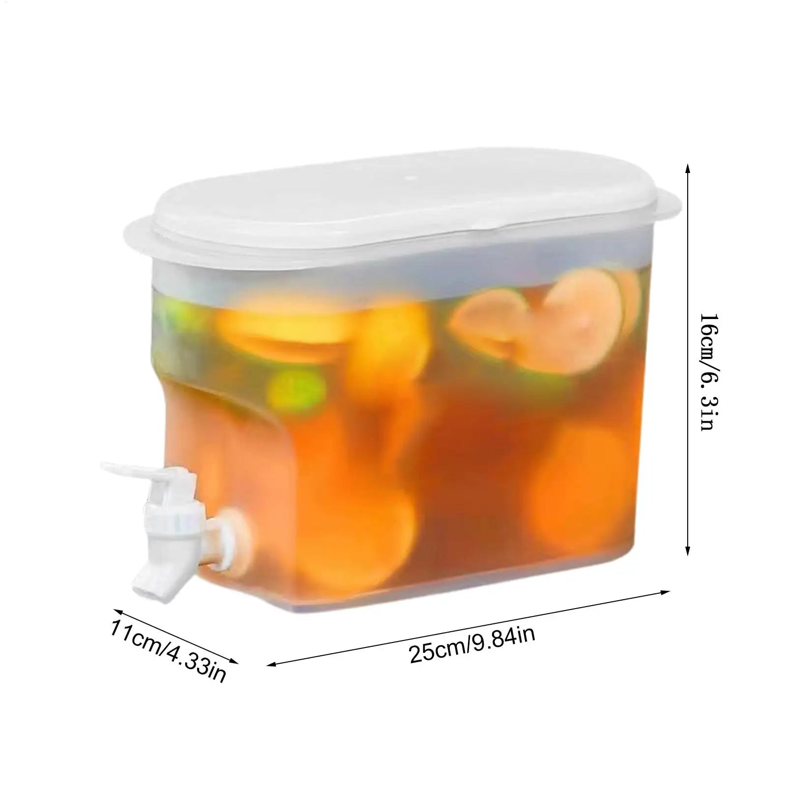 2.8L Cold Water Pitcher with Faucet – Fridge Drink Dispenser Beverage Pitcher Zpaxo