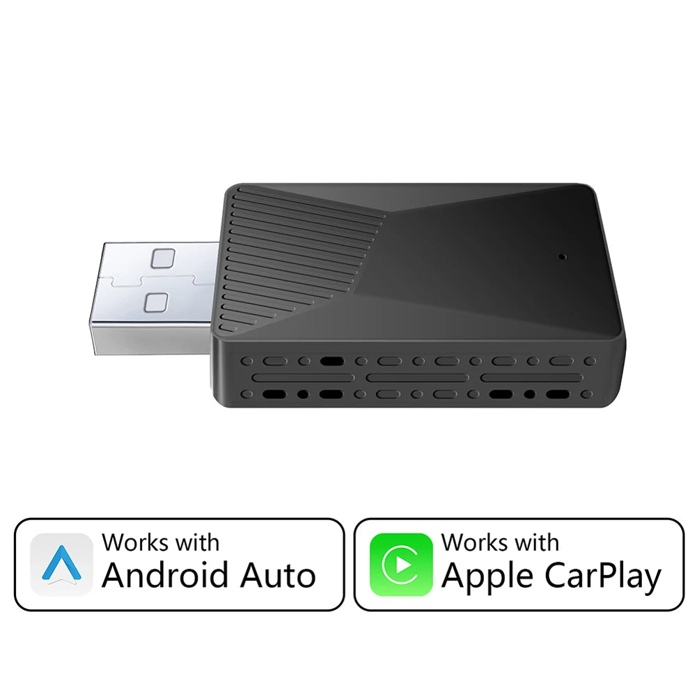 1 Mini Wired Wireless Car Carplay Dongel Adapter Smart Android Auto