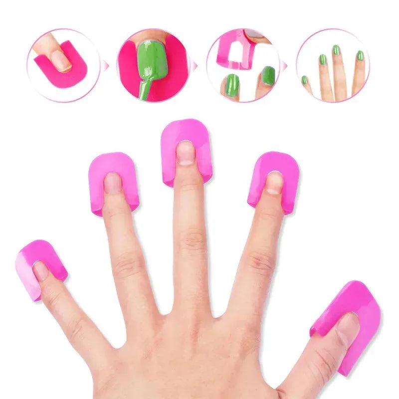 G-Curve Nail Polish Protector Shields | 10 Sizes, 26-Pc Set