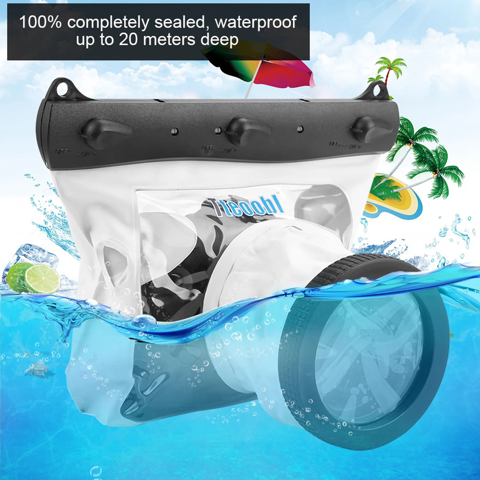 Camera Case Underwater Diving Tteoobl Waterproof Dving Bag 20M Nikon