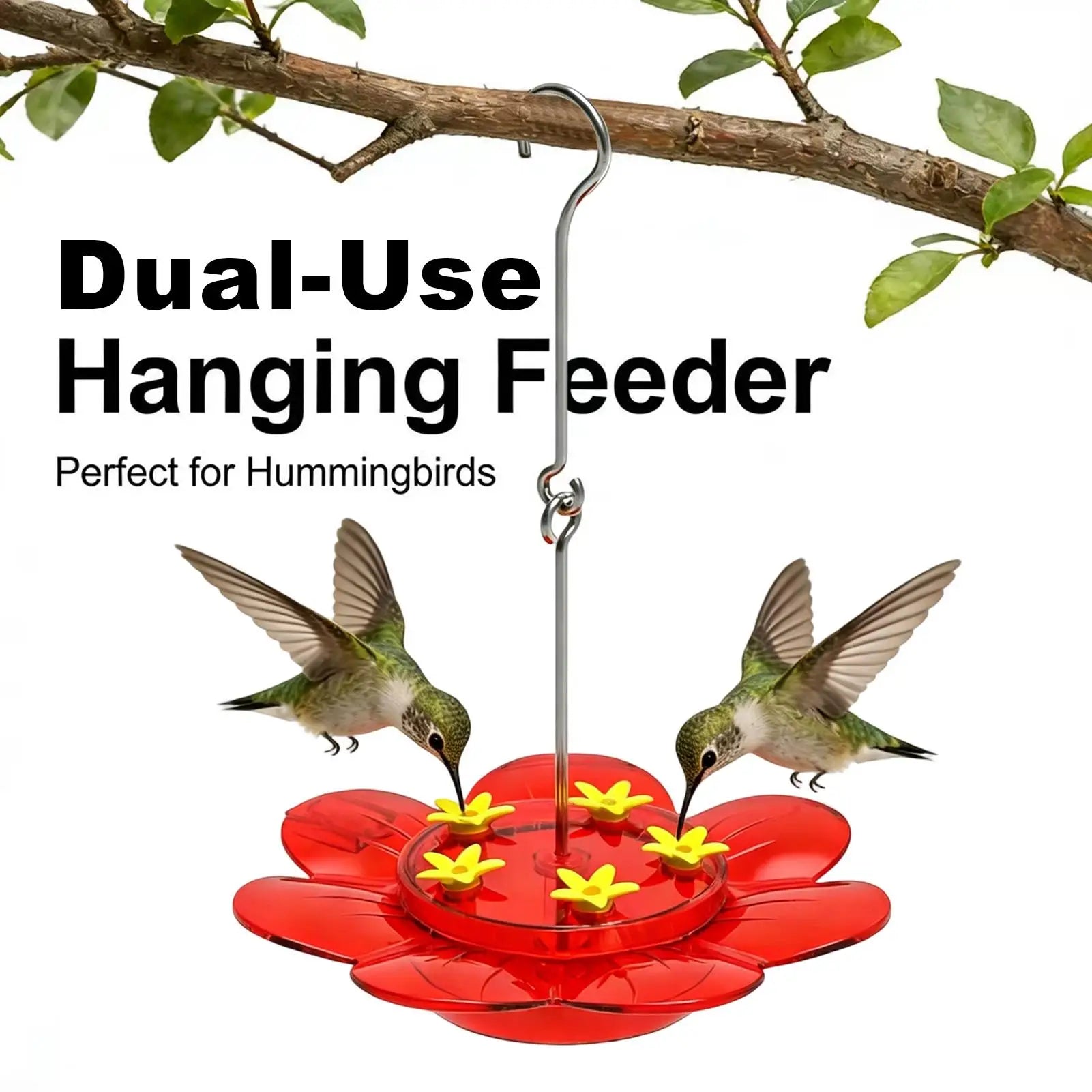 Hummingbird Feeder – Outdoor Hanging, Leak-Proof & Multi-Port Hummingbird Feeder Zpaxo