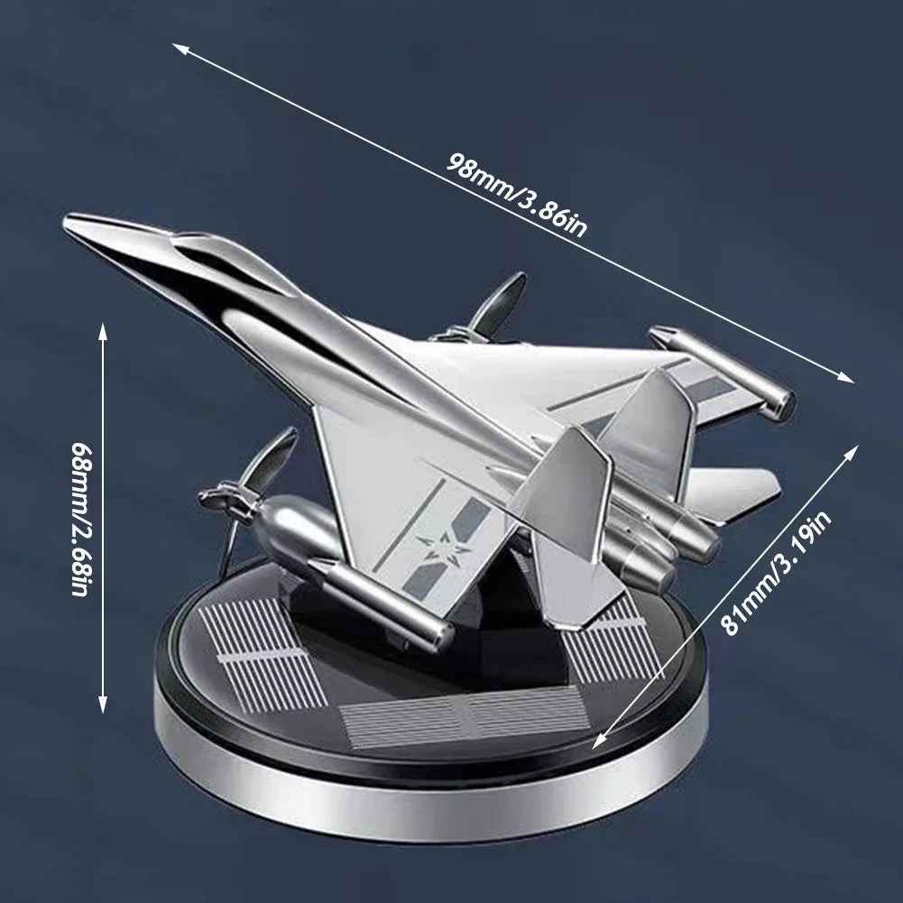 Solar Car Air Freshener Aircraft Rotating Aromatherapy Perfume Car Long-lasting Diffuser Fragrance Car Interior Decoration Zpaxo