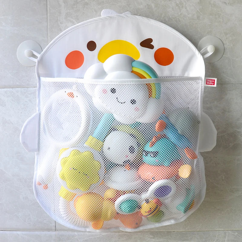 Mesh Baby Bath Toy Storage Bags Sucker Design Organizers Bathtub Toys Zpaxo A1