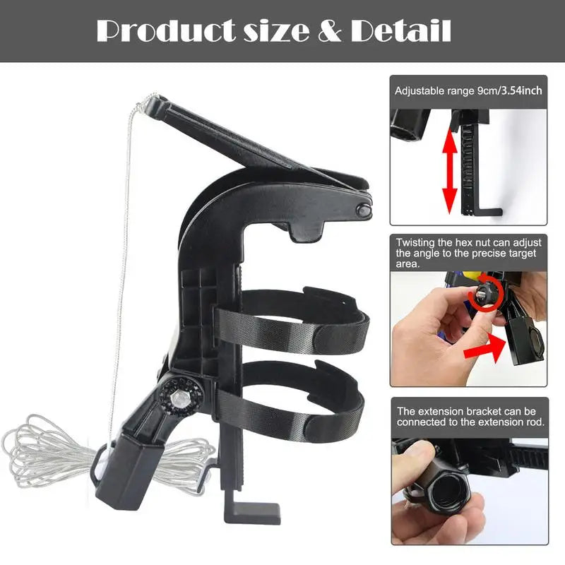 Spray Can Extender Sprayer Extension Pole Adaptor Adjustable Angle Spray Extender Wasp Nest Aerosol Can Extension Sprayer Zpaxo