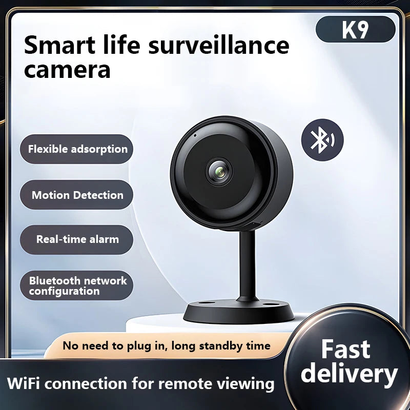 Mini Security Camera Indoor Wireless Built-in Battery Human Detection