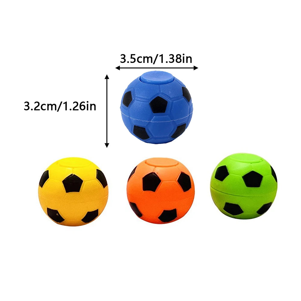 6/12Pcs Mini Fidget Spinner Soccer Ball Toy for Kids Party Favors Soccer Gifts Stress Balls for Birthday Classroom Prizes Zpaxo