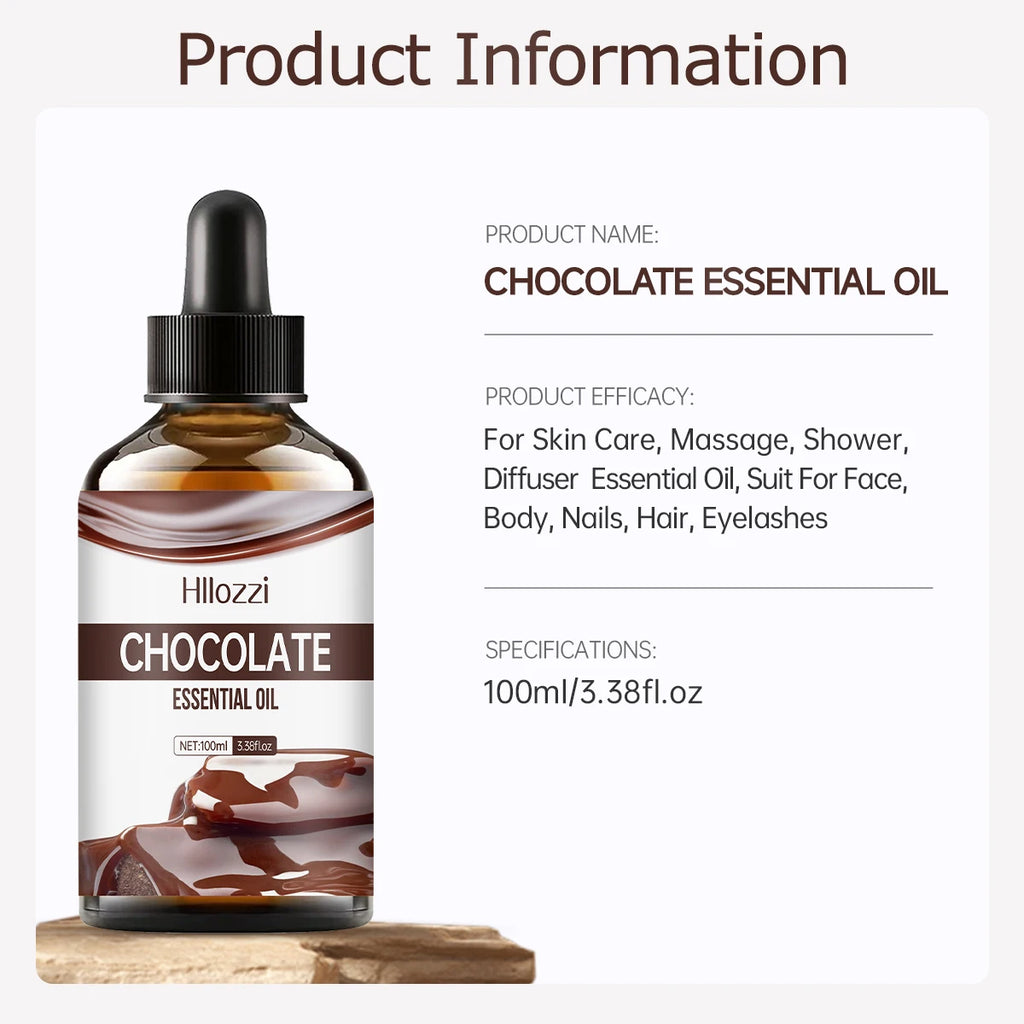CHOCOLATE ESSENTIAL OIL Suitable Daily Care Various Skin Types Zpaxo