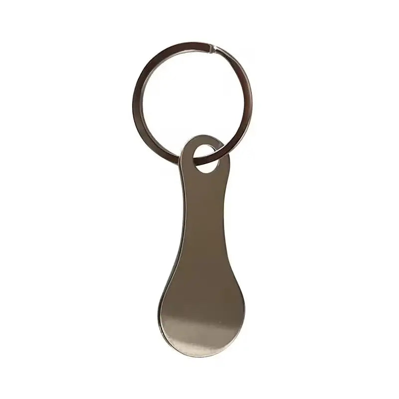 2/4pcs Stainless Steel Shopping Cart Token Key Ring – Reusable Trolley Token, Supermarket Holder Zpaxo